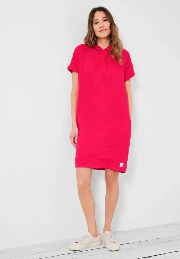 143465- Red Linen Dress with Hood- Cecil