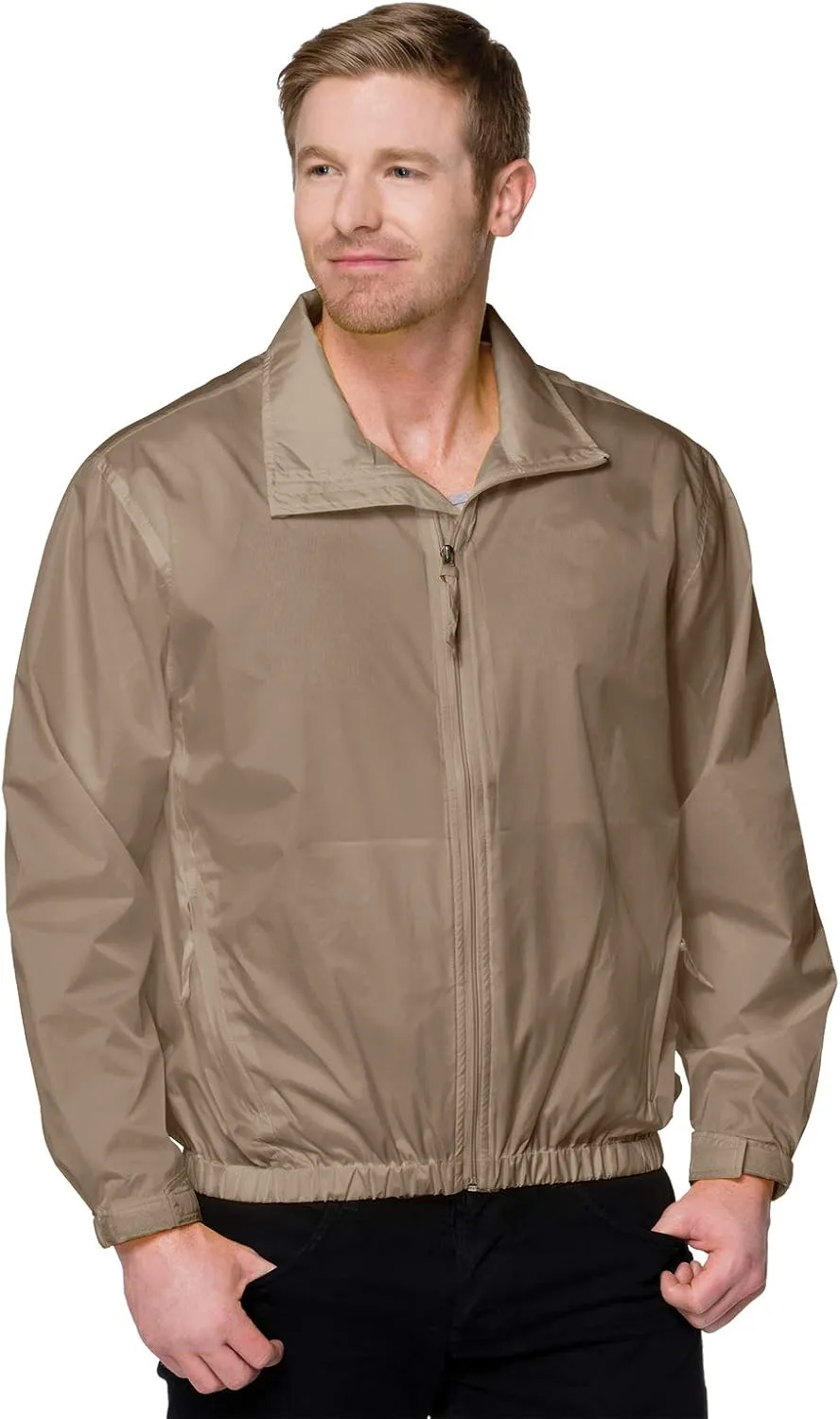 AFC Men's Lightweight Windbreaker Zip Up Jacket Small to 6x Big & Tall Coat