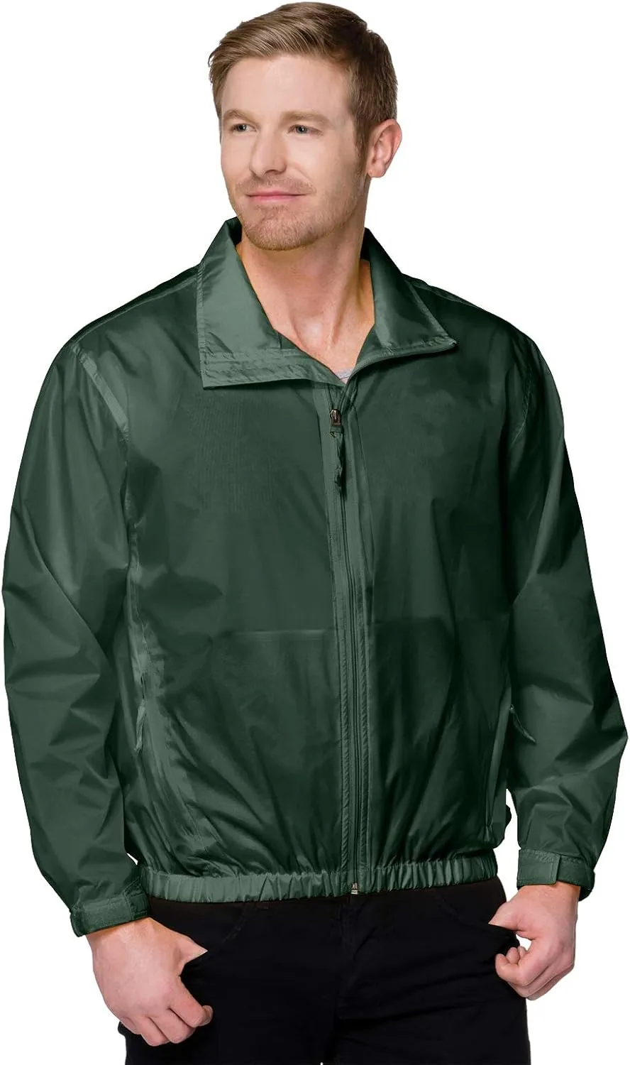 AFC Men's Lightweight Windbreaker Zip Up Jacket Small to 6x Big & Tall Coat