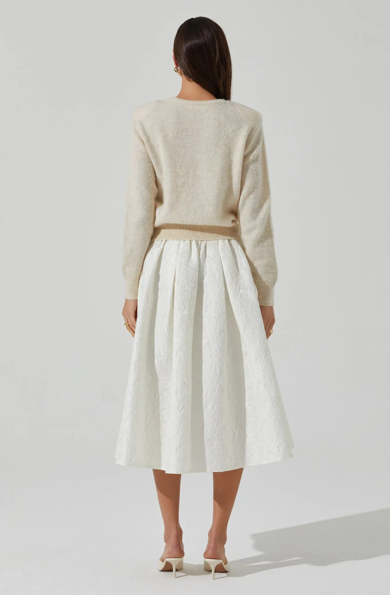 ASTR Kiran Knit Sweater in Ivory
