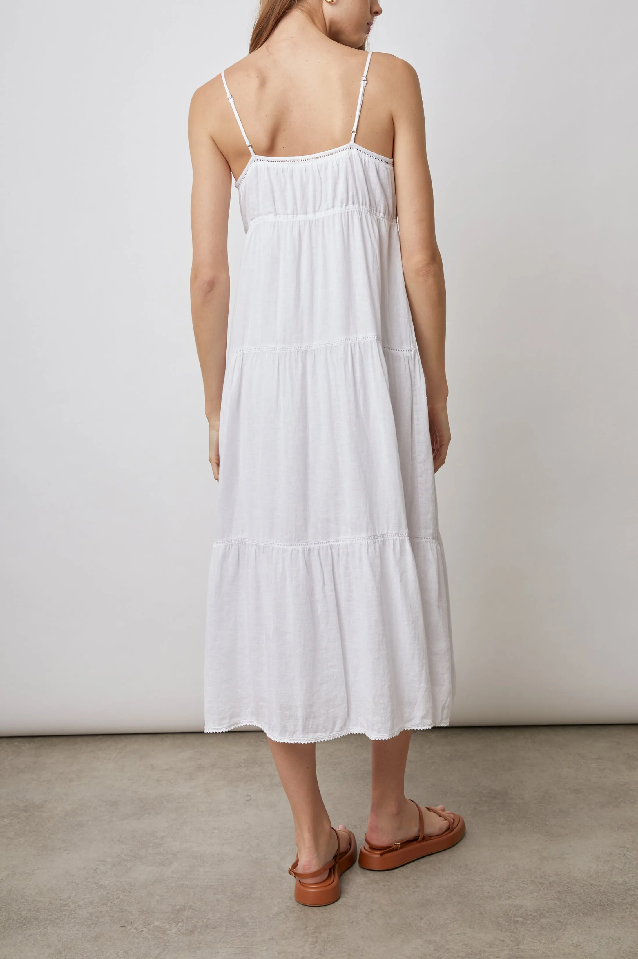 AVRIL DRESS - WHITE LACE DETAIL