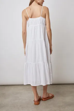 AVRIL DRESS - WHITE LACE DETAIL