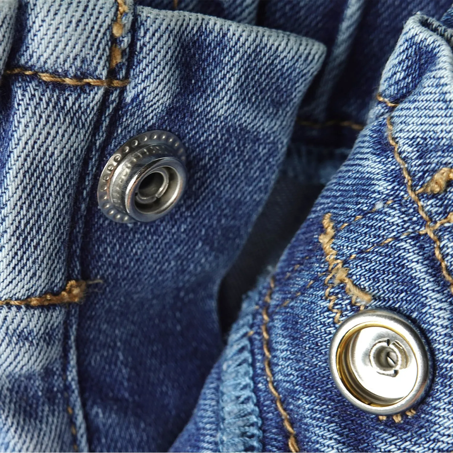 Baby Girls Jeans,Toddler Boy Elastic Waist with D-ring Square-Shaped Pockets Straight Leg Denim Pants