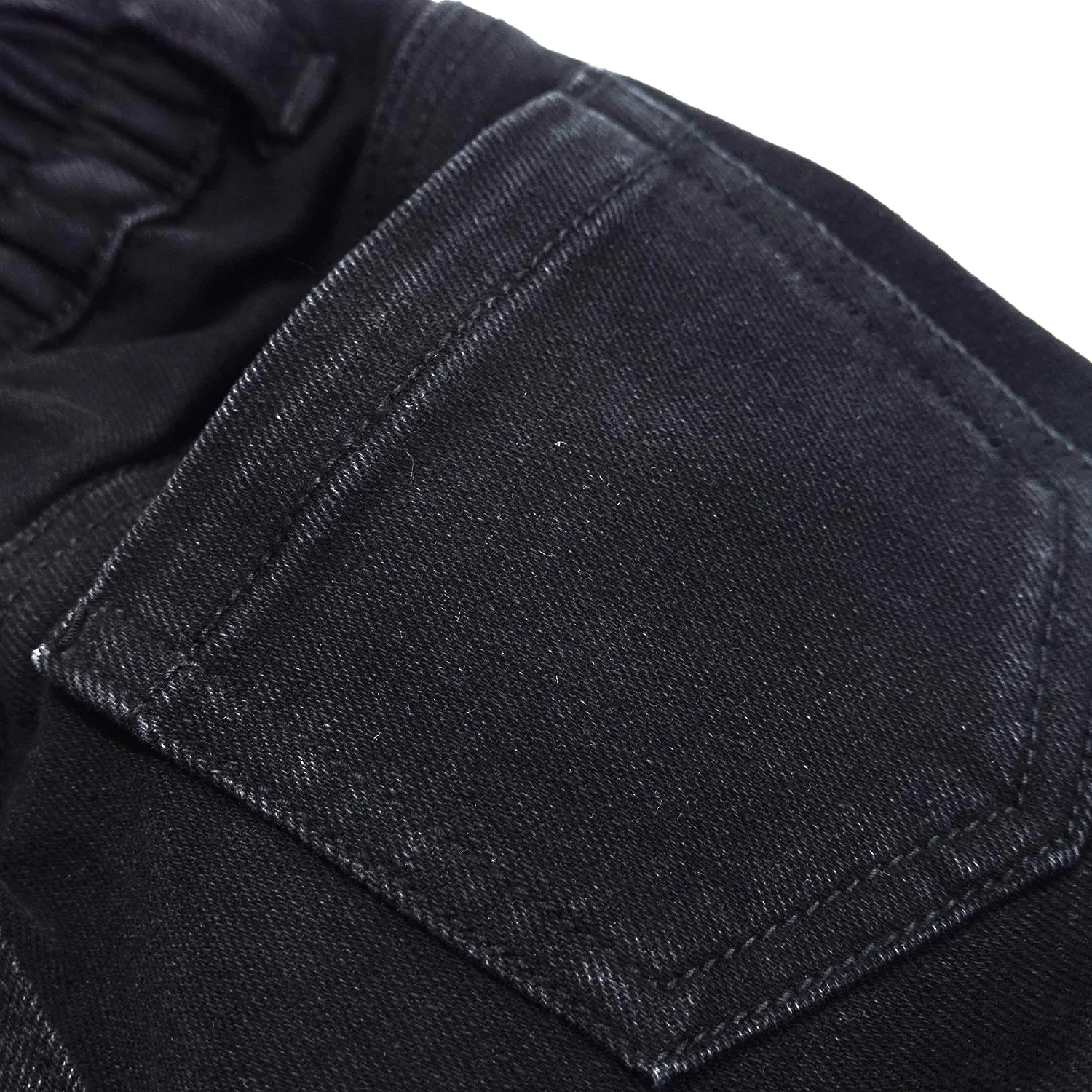 Baby Jeans,Little Toddler Kids Elastic Waist with D-ring Stretch Cargo Denim Pants