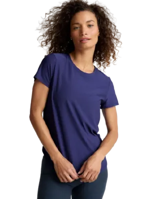 Beyond Yoga Featherweight On The Down low Tee - Eternal Blue Heather