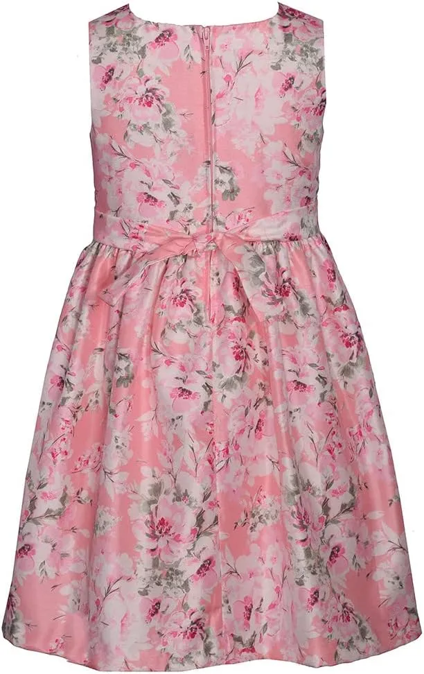 Bonnie Jean Girl's Easter Dress - Floral Dress with Short Sleeve Cardigan for Baby, Toddler, Little and Big Girls