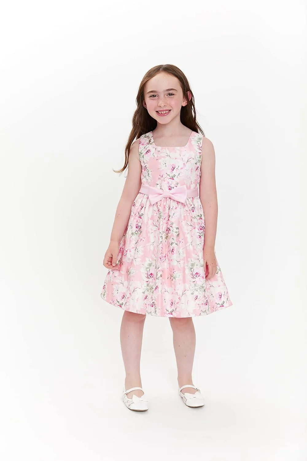 Bonnie Jean Girl's Easter Dress - Floral Dress with Short Sleeve Cardigan for Baby, Toddler, Little and Big Girls