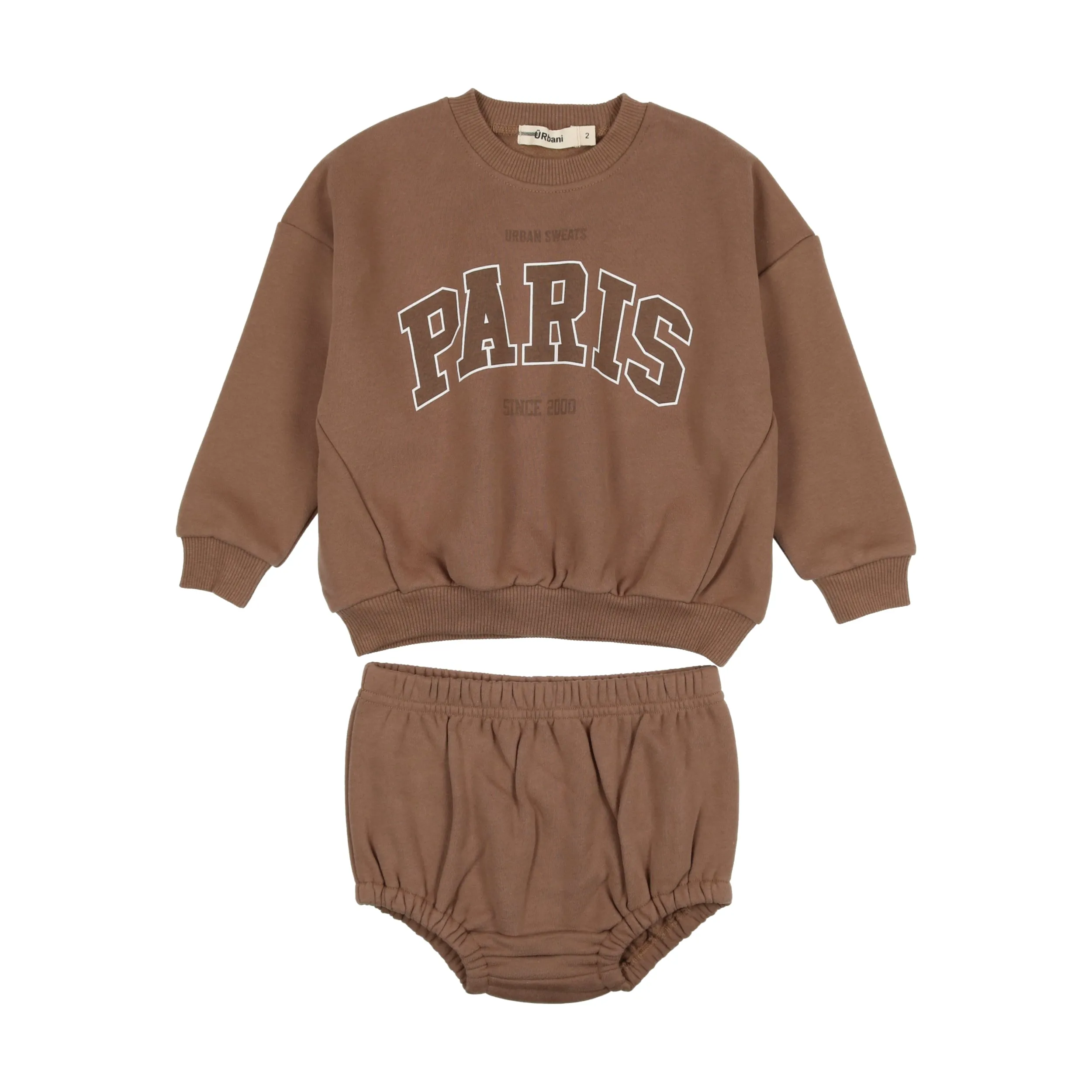 Brown Paris Bloomer Set
