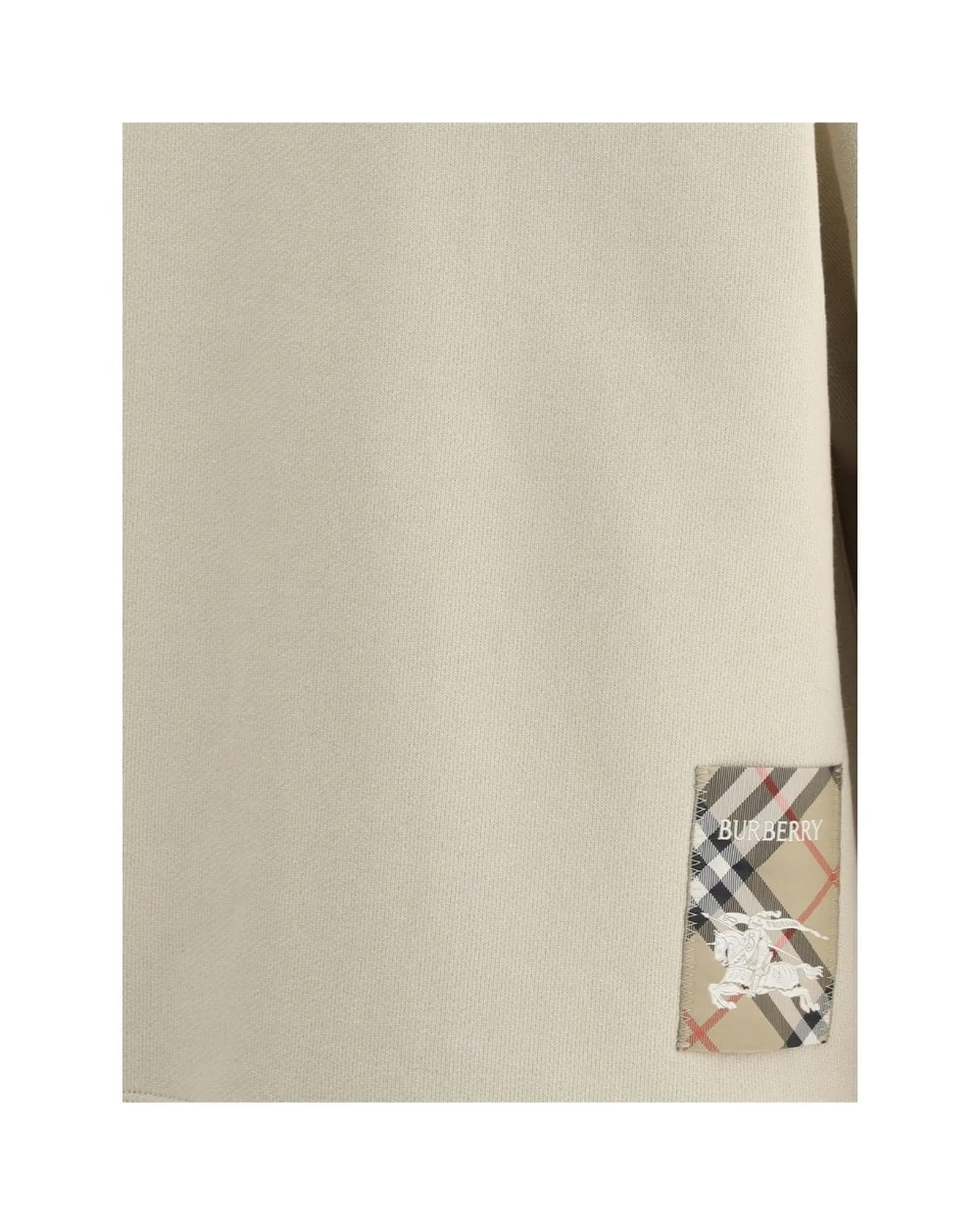 Burberry Cotton Sweatshirt with Logo Patch and Equestrian Knight Motif