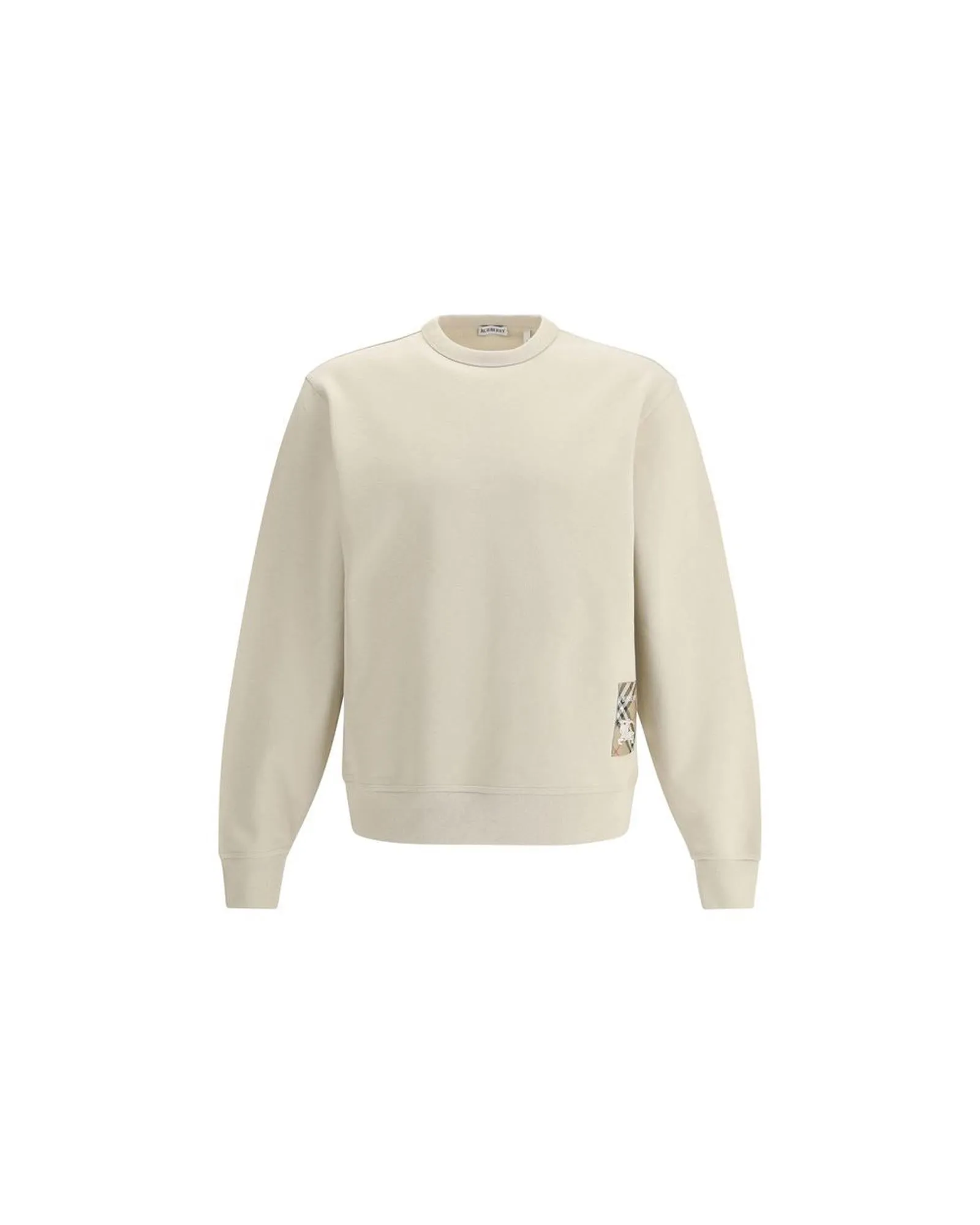 Burberry Cotton Sweatshirt with Logo Patch and Equestrian Knight Motif