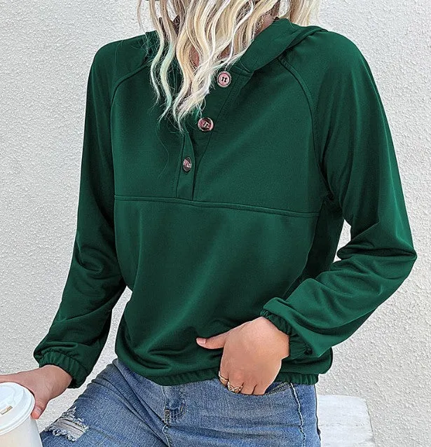 Cali Casual Hooded Autumn-Winter Women's Sweatshirt