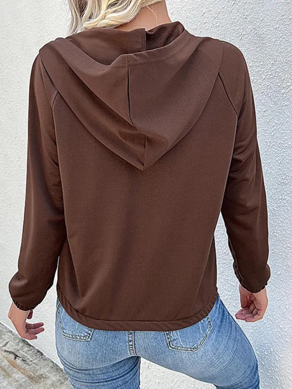 Cali Casual Hooded Autumn-Winter Women's Sweatshirt
