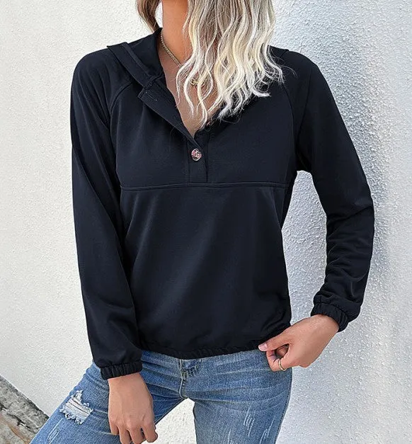 Cali Casual Hooded Autumn-Winter Women's Sweatshirt