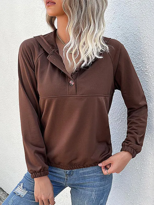 Cali Casual Hooded Autumn-Winter Women's Sweatshirt
