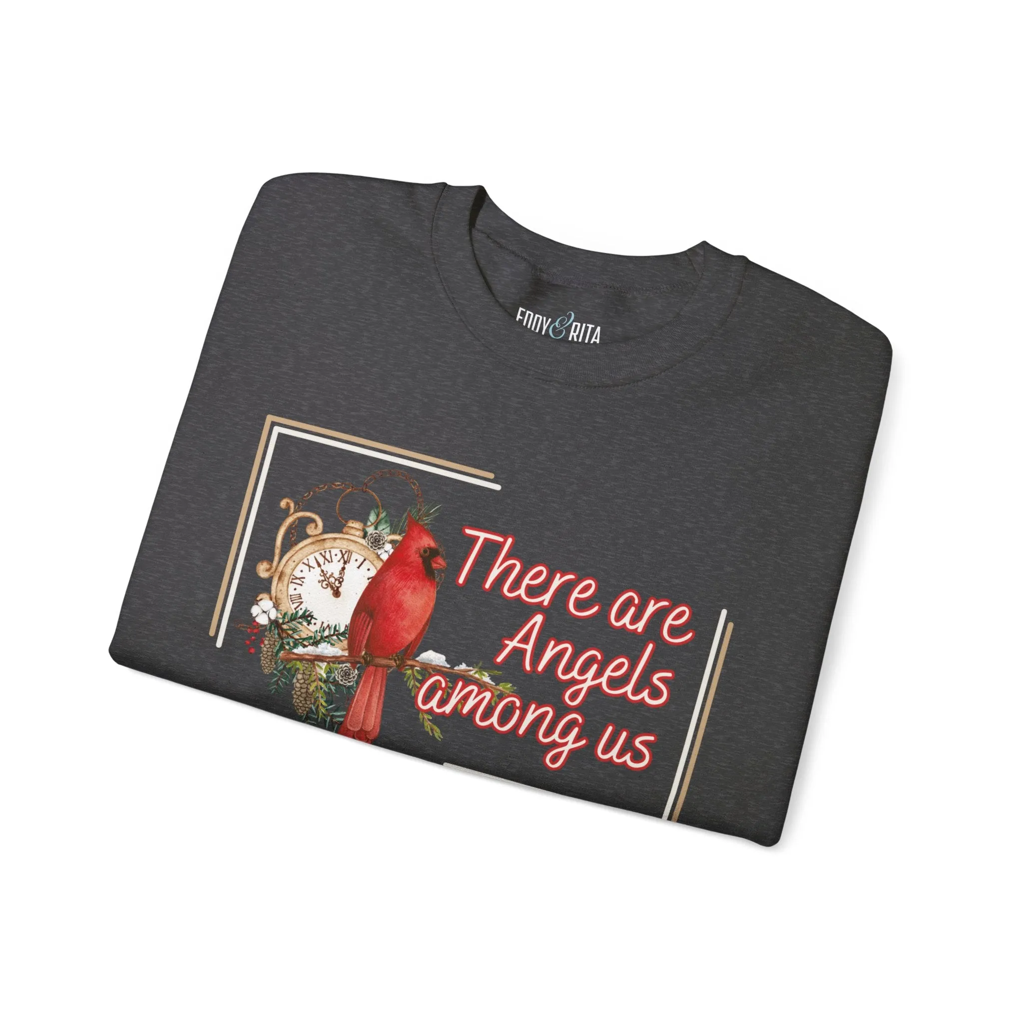 Cardinal Spirit: 'There Are Angels Among Us' Women's Sweatshirt