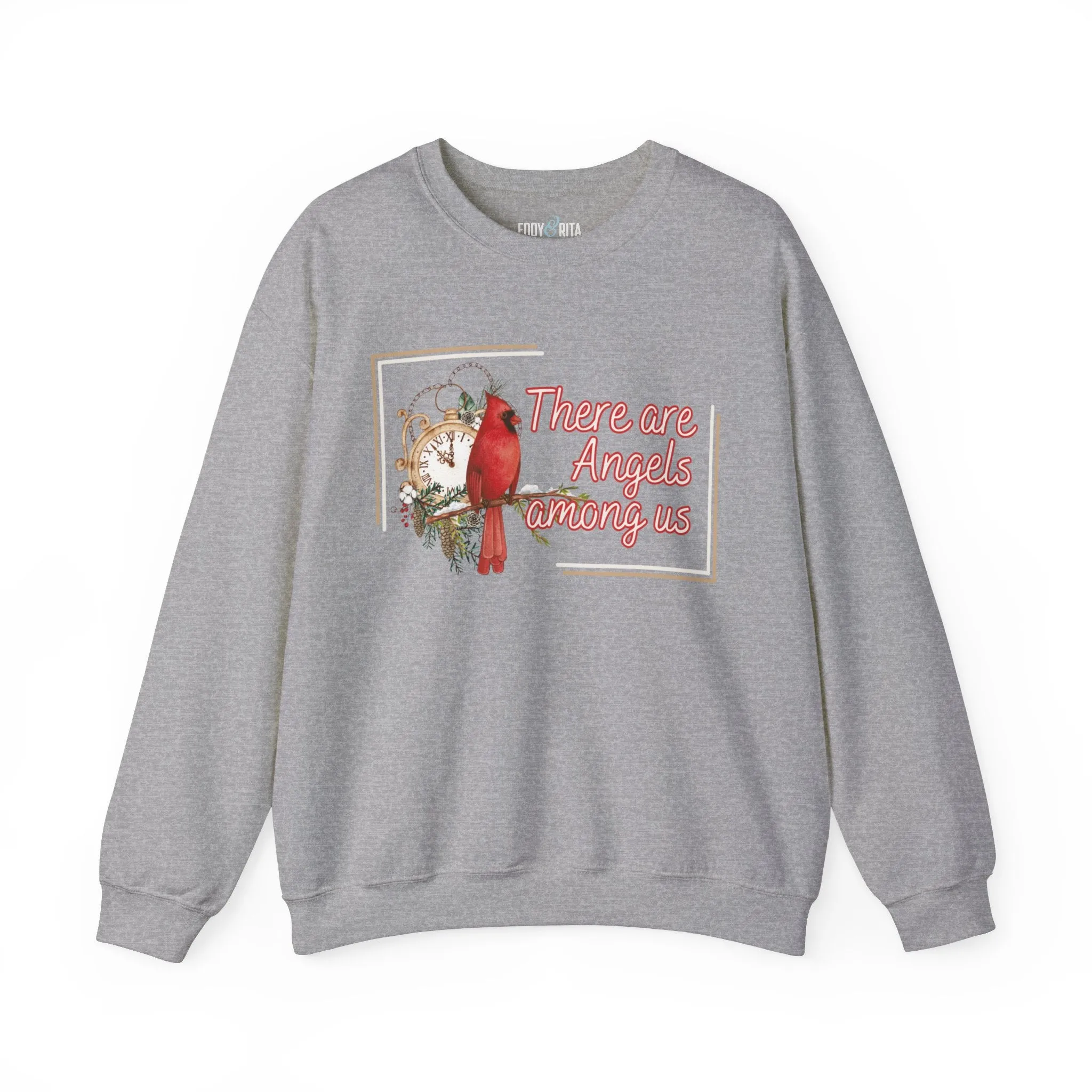 Cardinal Spirit: 'There Are Angels Among Us' Women's Sweatshirt