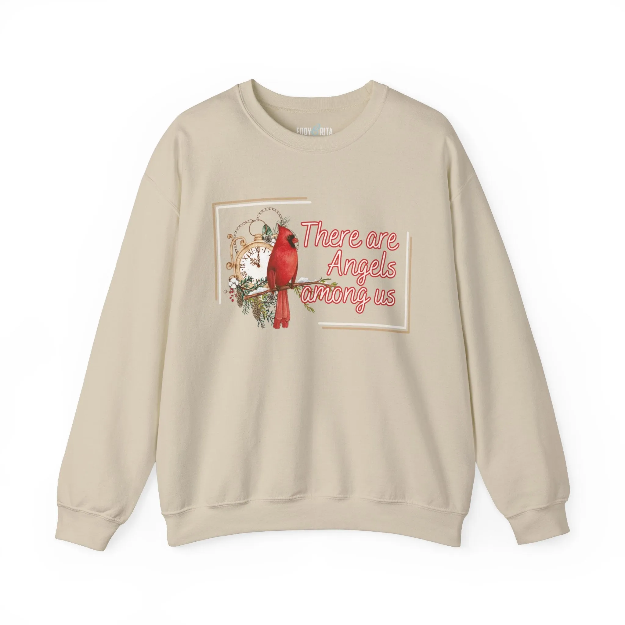 Cardinal Spirit: 'There Are Angels Among Us' Women's Sweatshirt