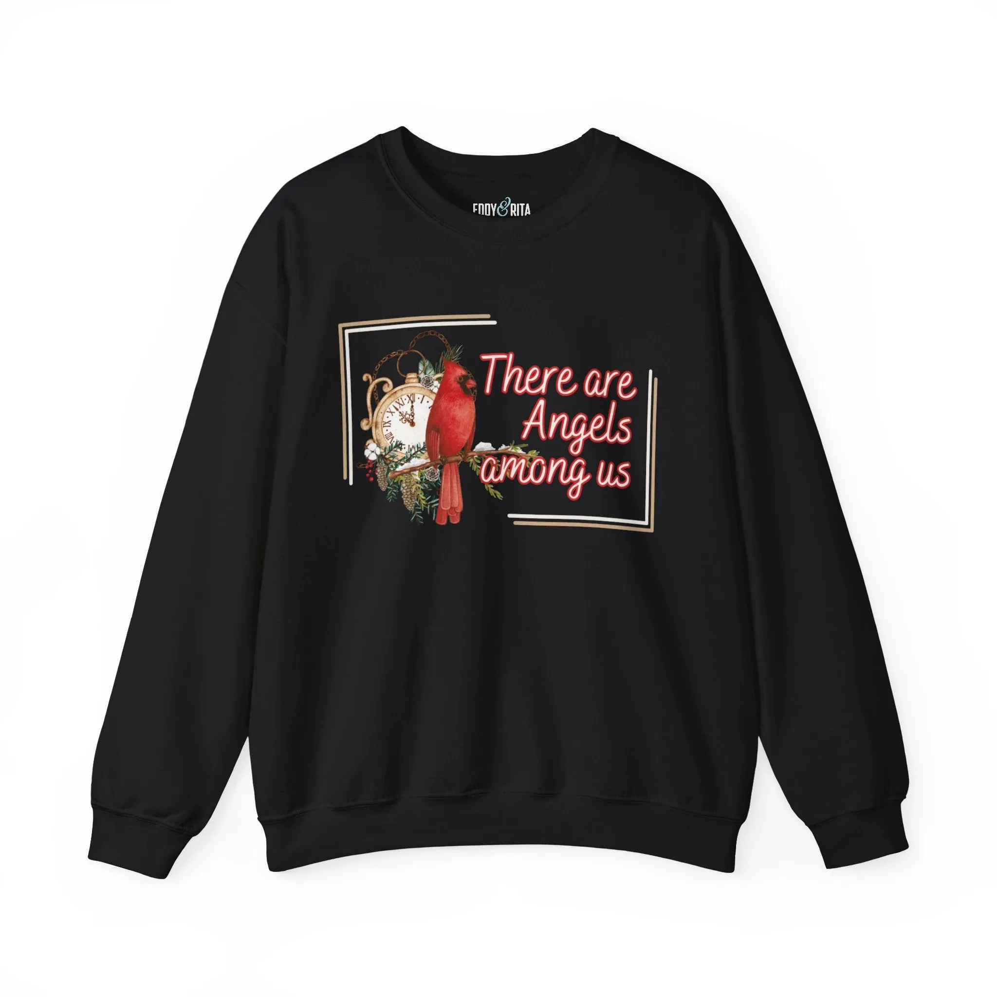 Cardinal Spirit: 'There Are Angels Among Us' Women's Sweatshirt