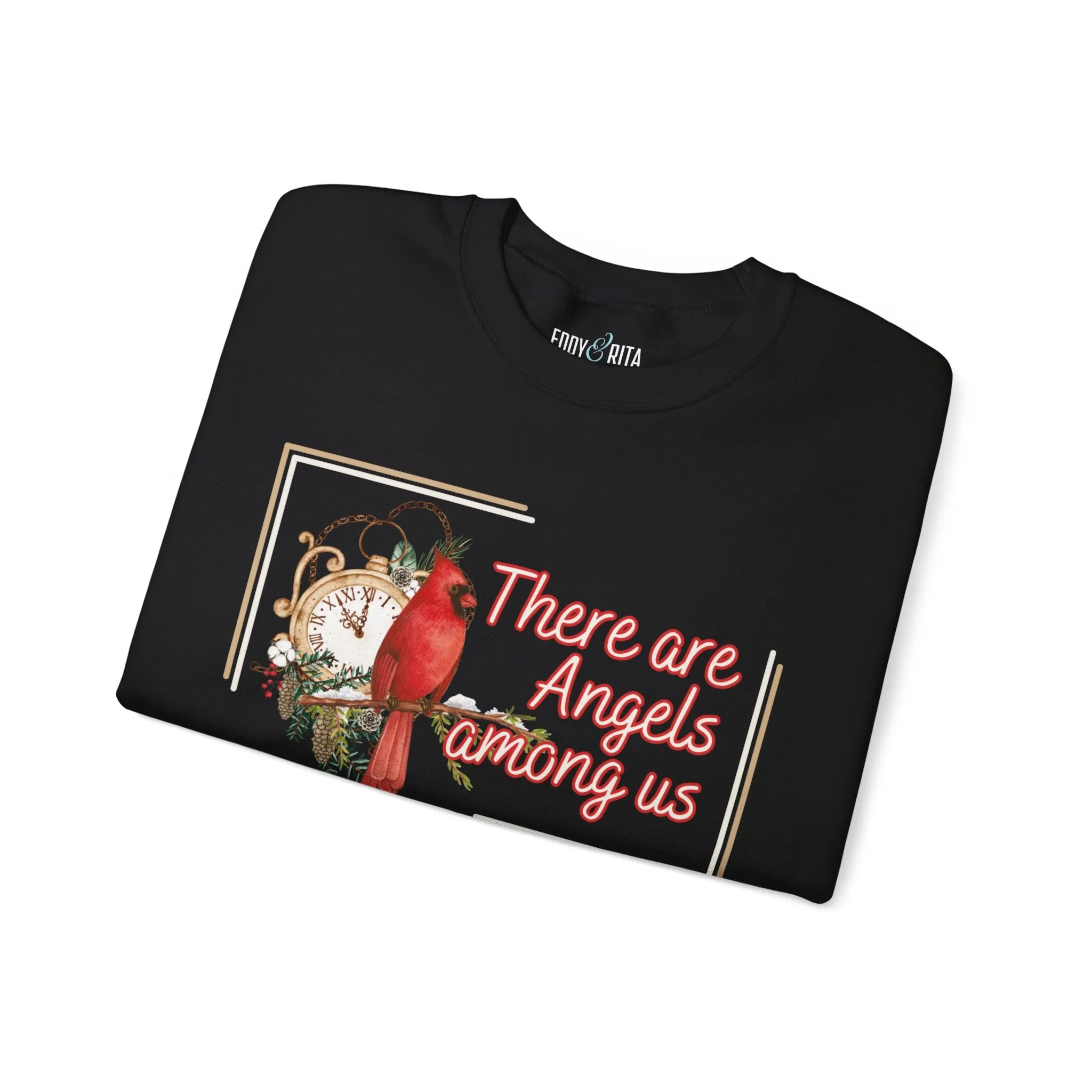 Cardinal Spirit: 'There Are Angels Among Us' Women's Sweatshirt