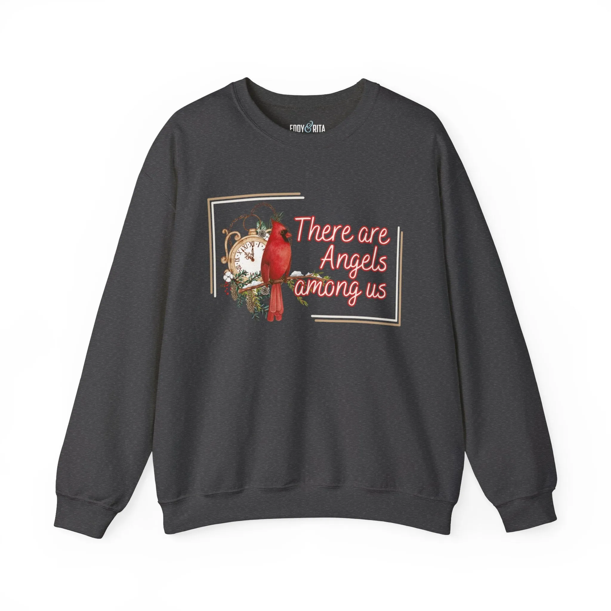 Cardinal Spirit: 'There Are Angels Among Us' Women's Sweatshirt