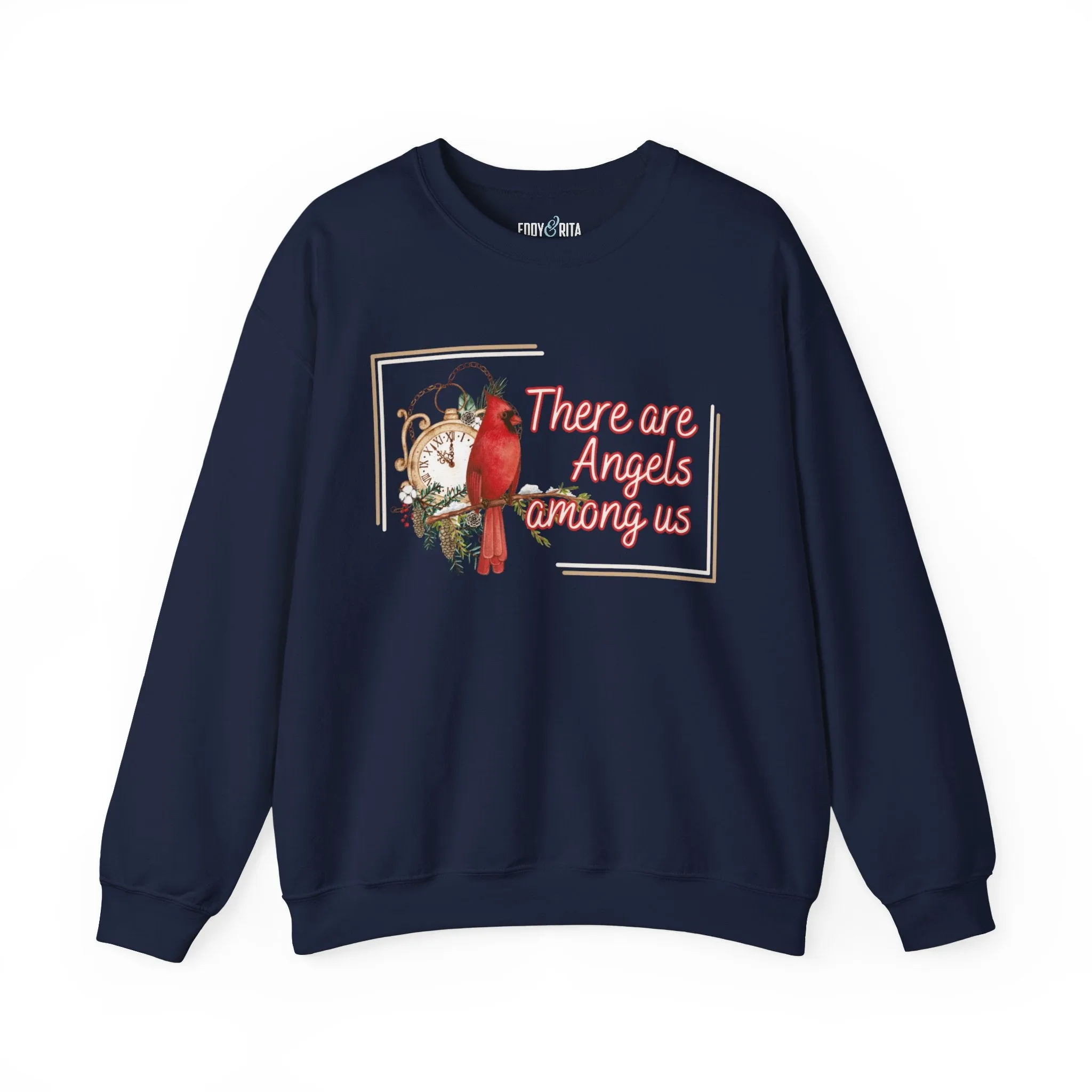 Cardinal Spirit: 'There Are Angels Among Us' Women's Sweatshirt