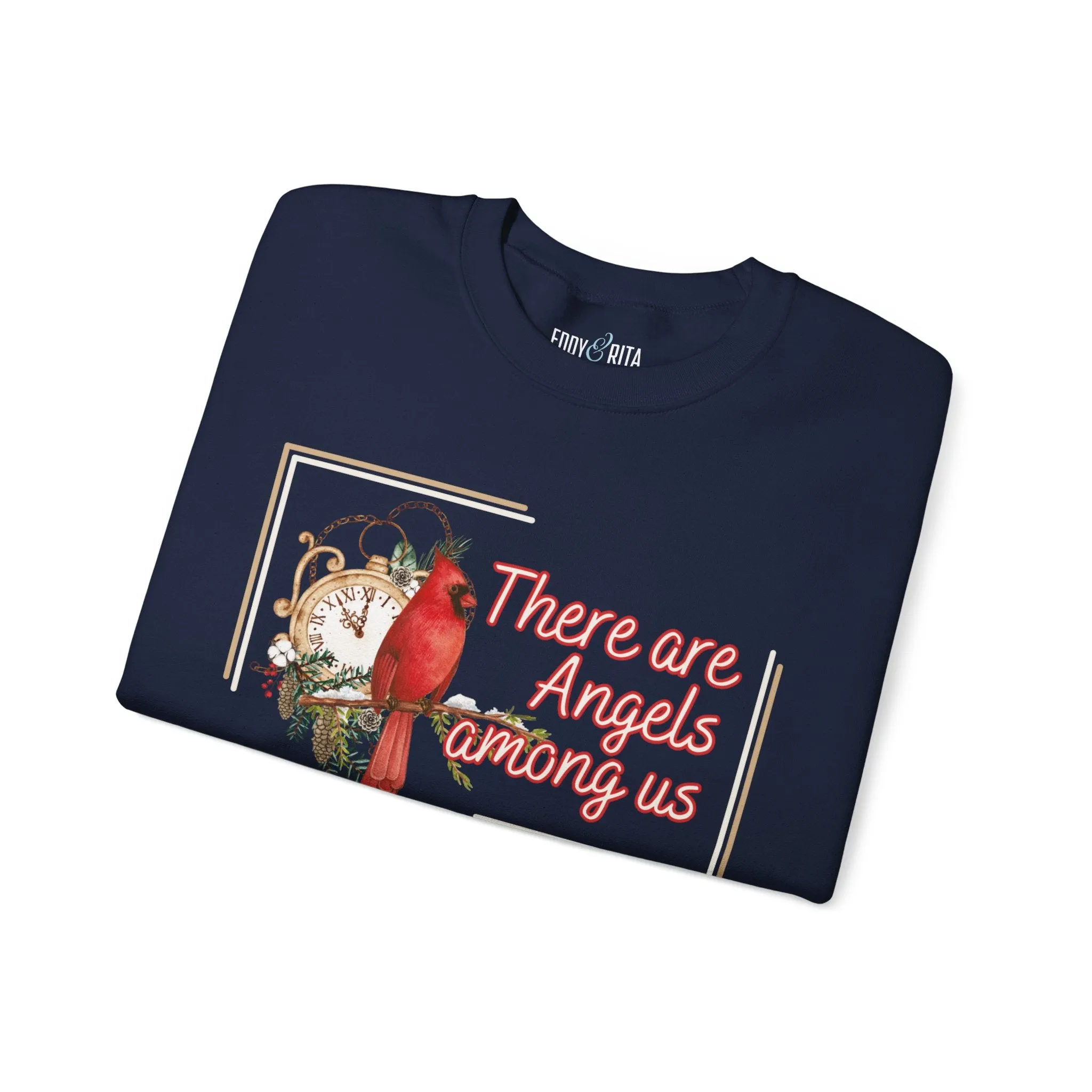 Cardinal Spirit: 'There Are Angels Among Us' Women's Sweatshirt