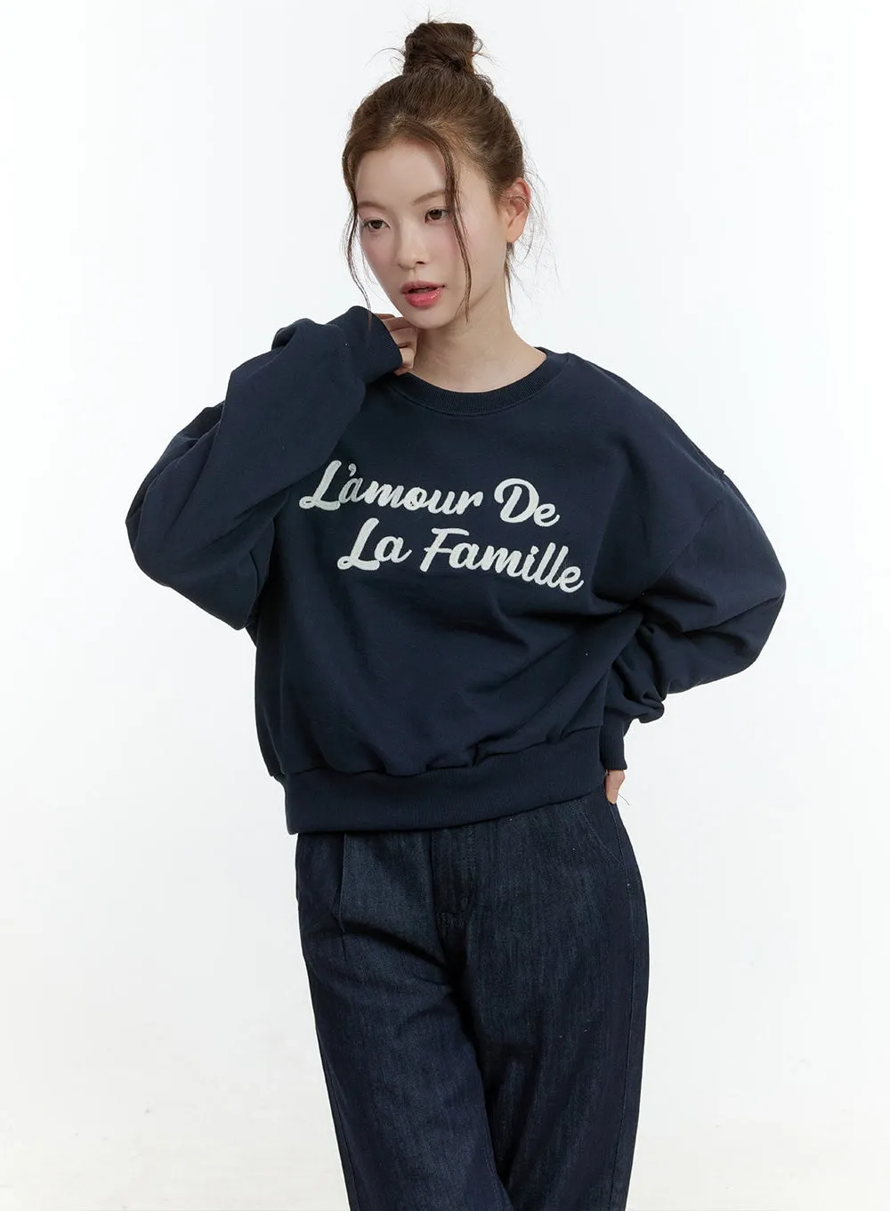 Casual Crop Sweatshirt CF504