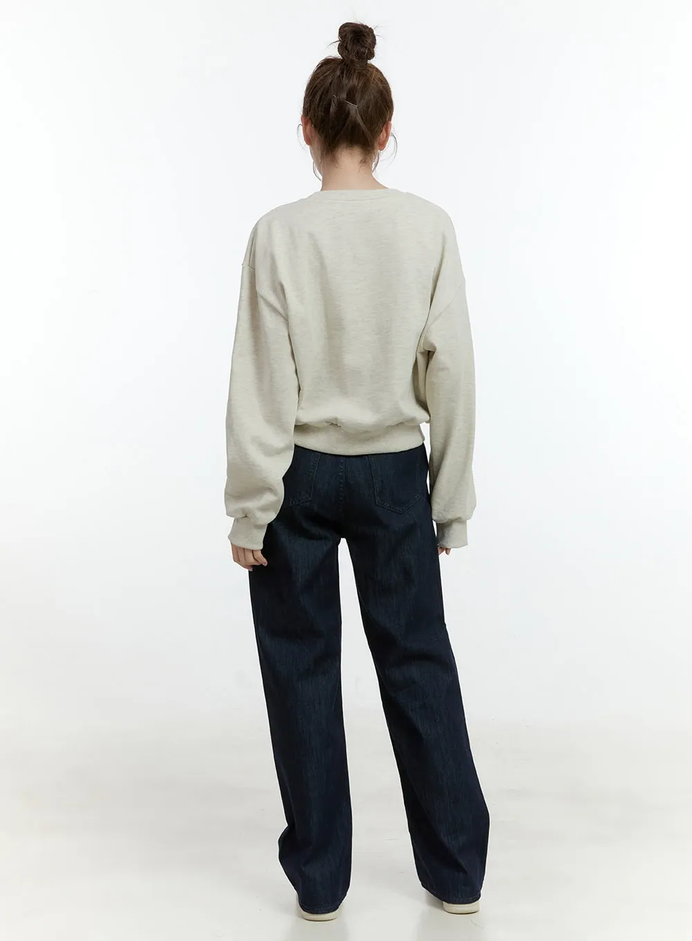 Casual Crop Sweatshirt CF504
