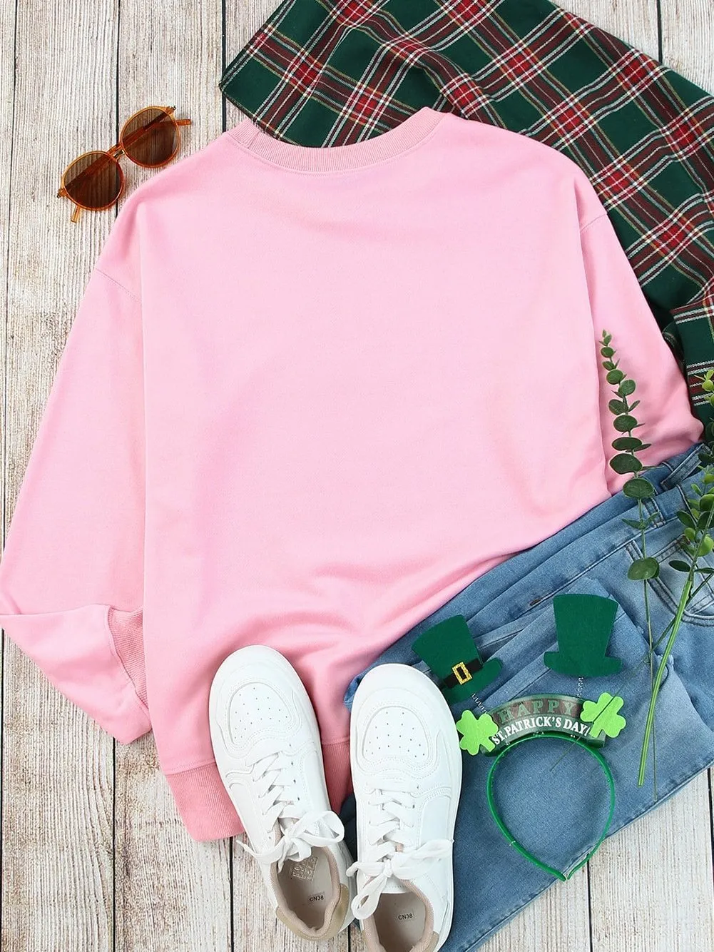 Casual Pink Sweatshirt