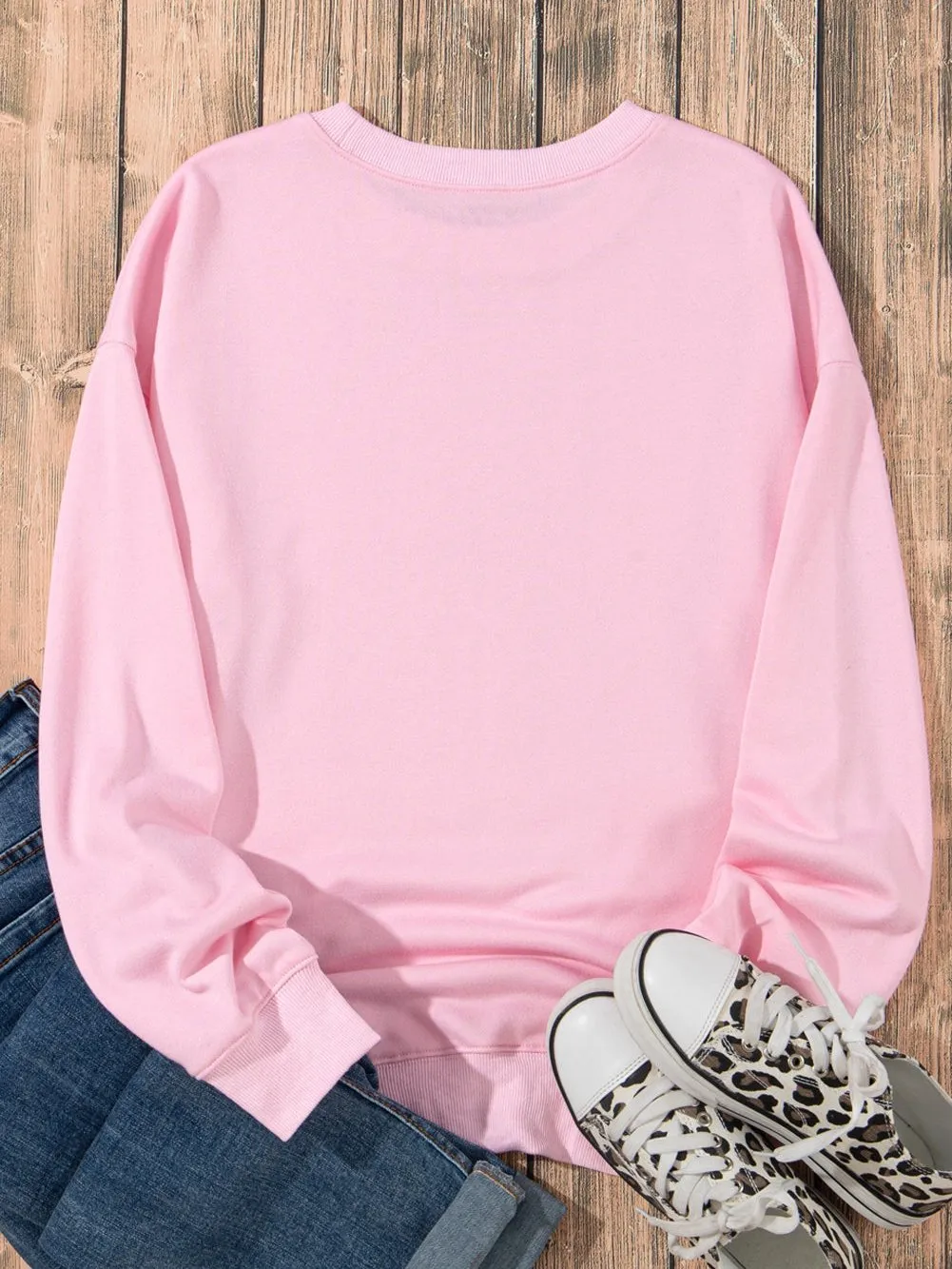 Casual Pink Sweatshirt