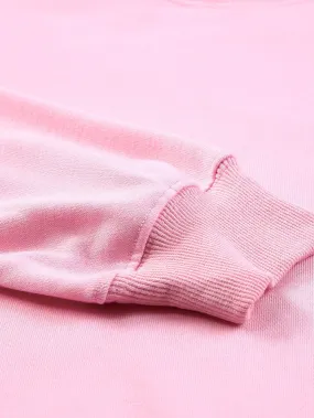 Casual Pink Sweatshirt