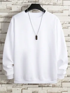 Casual Round Collar Sweatshirt