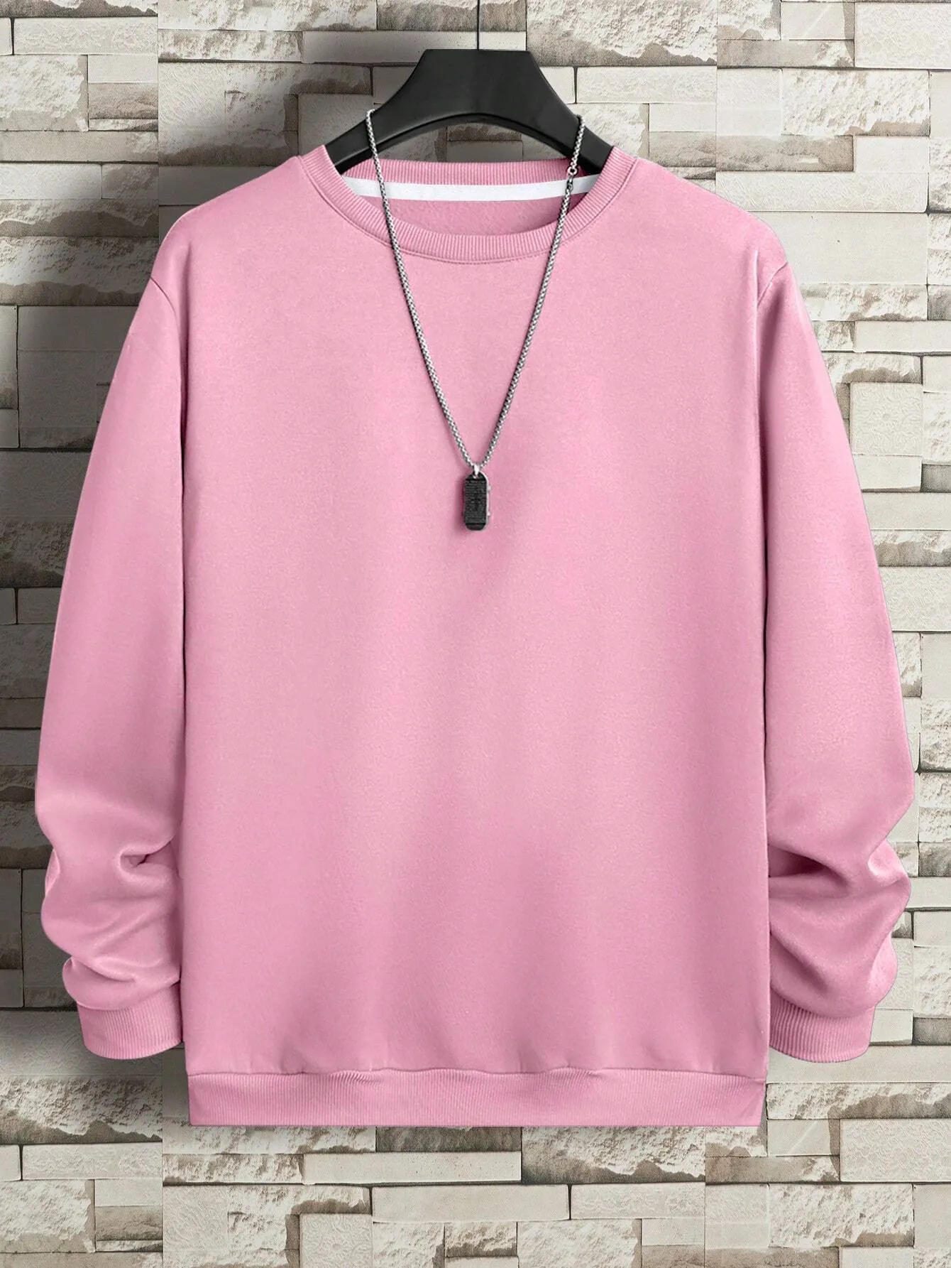 Casual Round Collar Sweatshirt