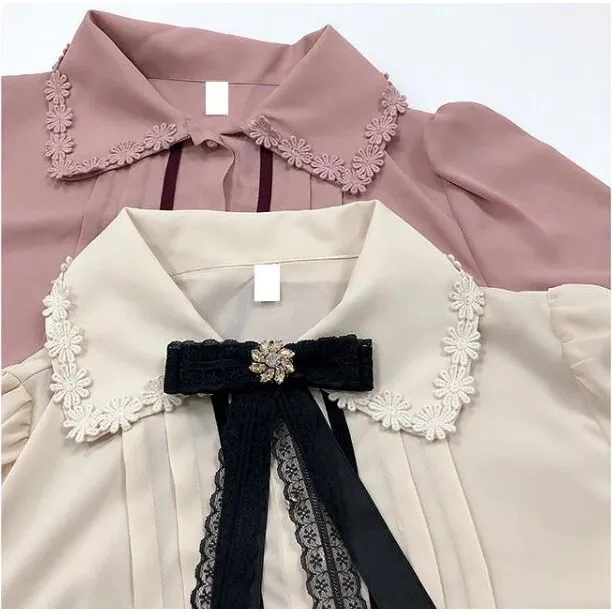 Chic Elegant Ribbon Button Up Shirt