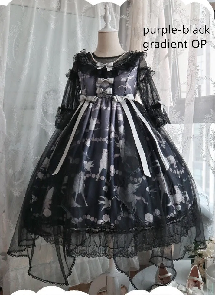 Confession Balloon~Unicorn~Sweet Lolita Dress and blouse Multicolors