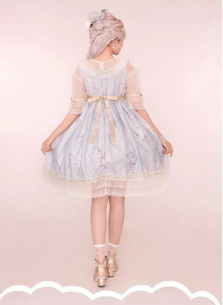 Confession Balloon~Unicorn~Sweet Lolita Dress and blouse Multicolors