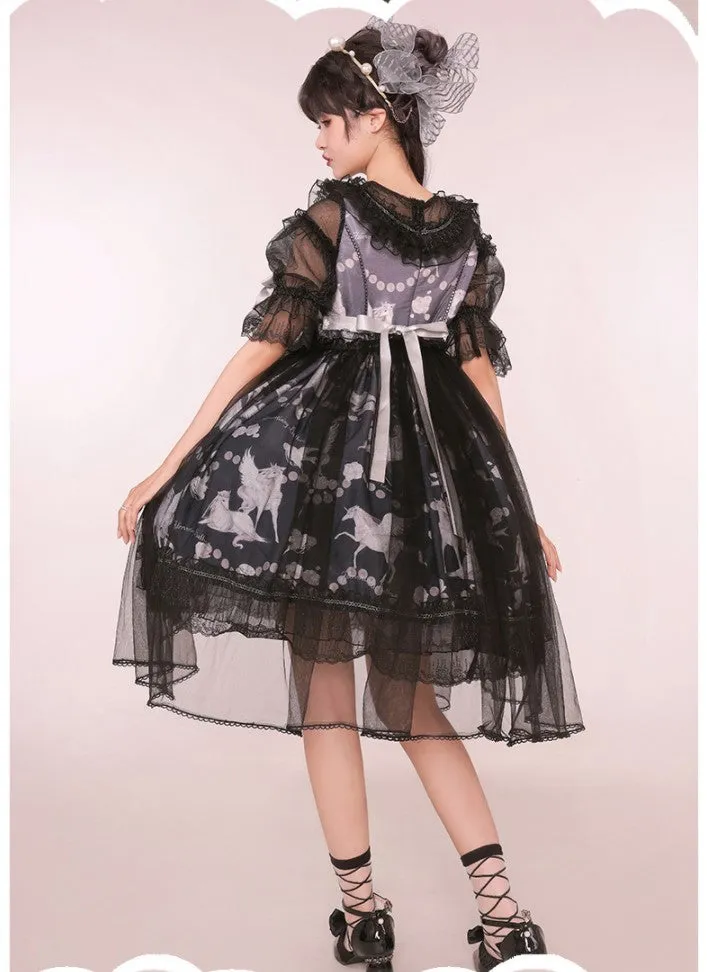 Confession Balloon~Unicorn~Sweet Lolita Dress and blouse Multicolors