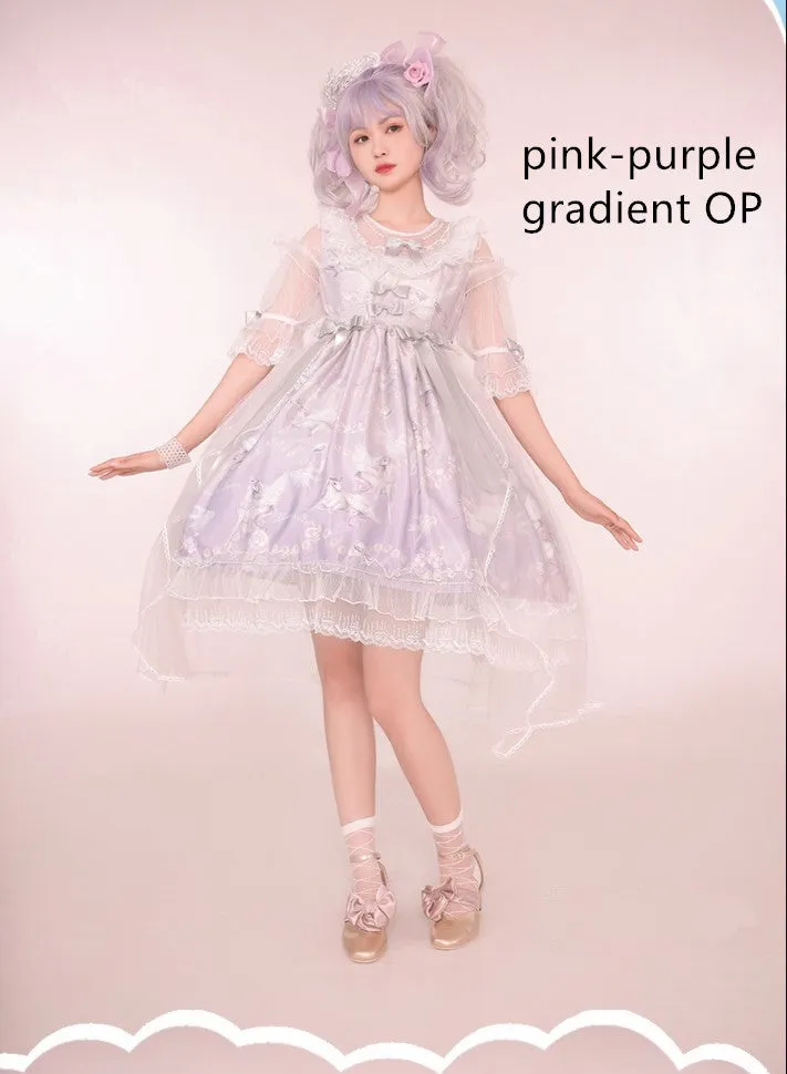 Confession Balloon~Unicorn~Sweet Lolita Dress and blouse Multicolors