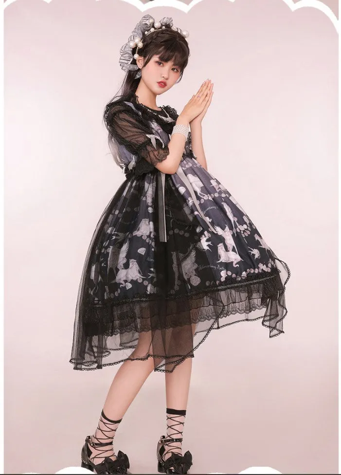 Confession Balloon~Unicorn~Sweet Lolita Dress and blouse Multicolors