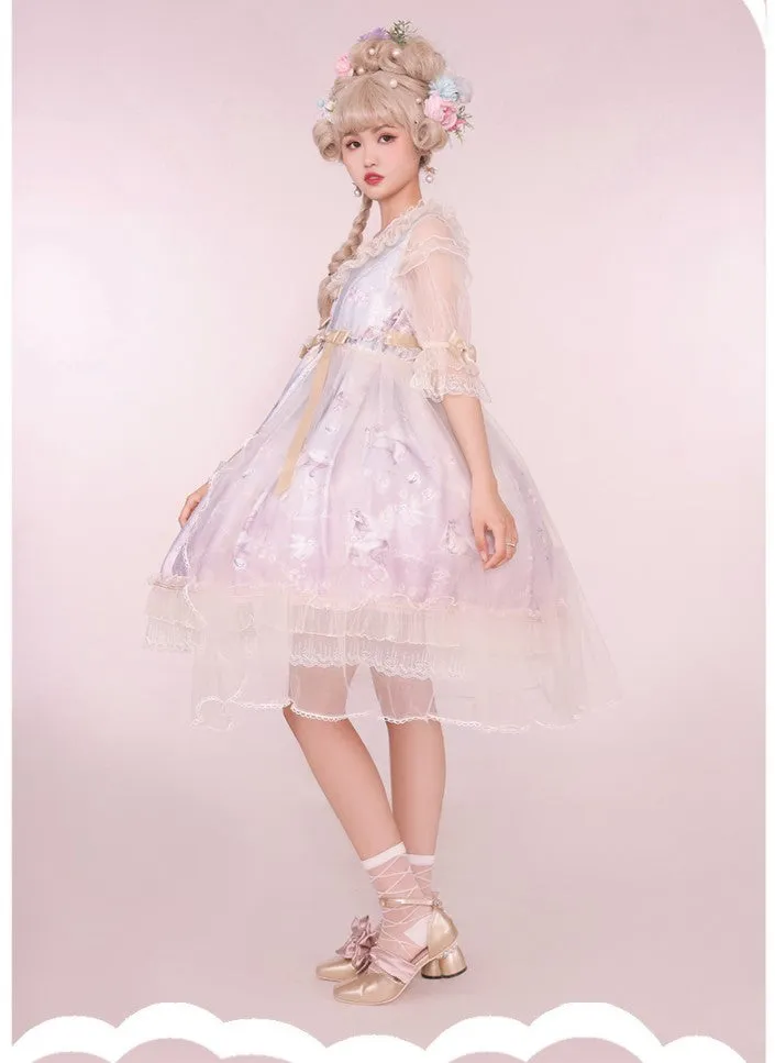 Confession Balloon~Unicorn~Sweet Lolita Dress and blouse Multicolors