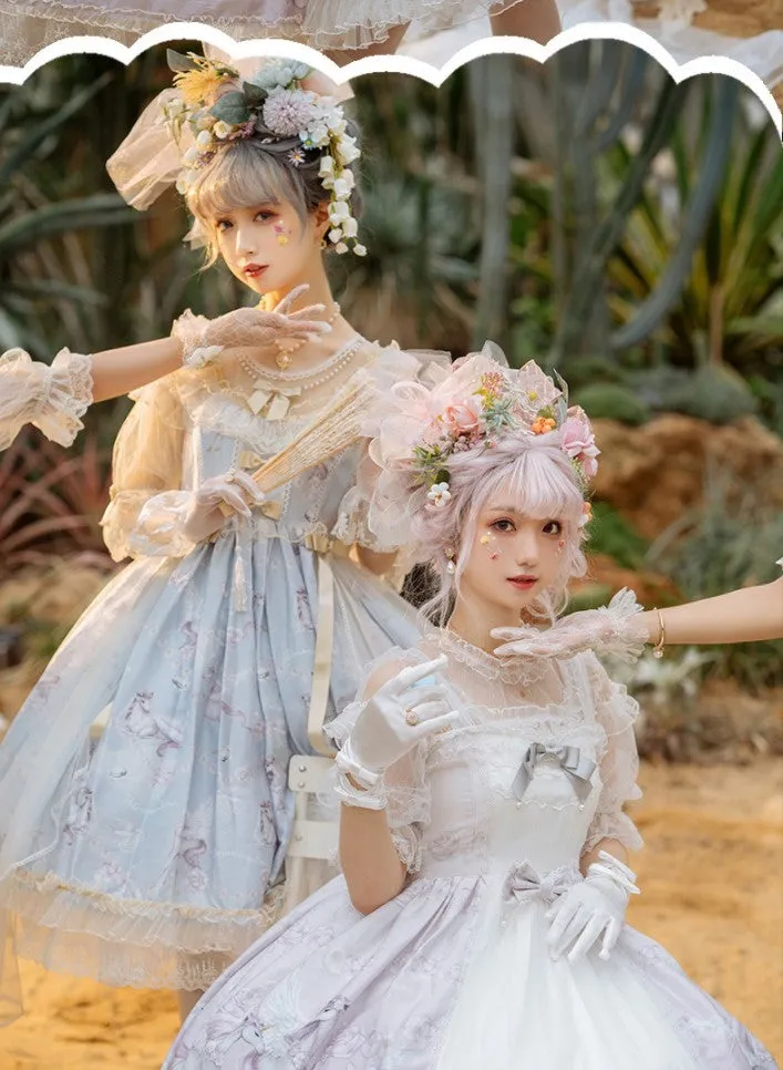 Confession Balloon~Unicorn~Sweet Lolita Dress and blouse Multicolors