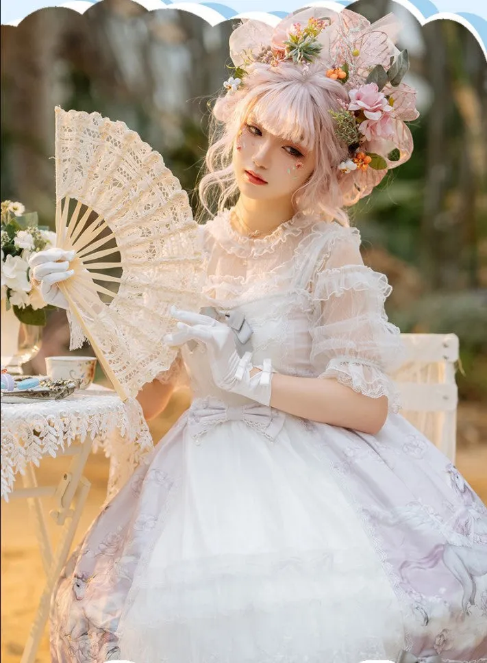 Confession Balloon~Unicorn~Sweet Lolita Dress and blouse Multicolors