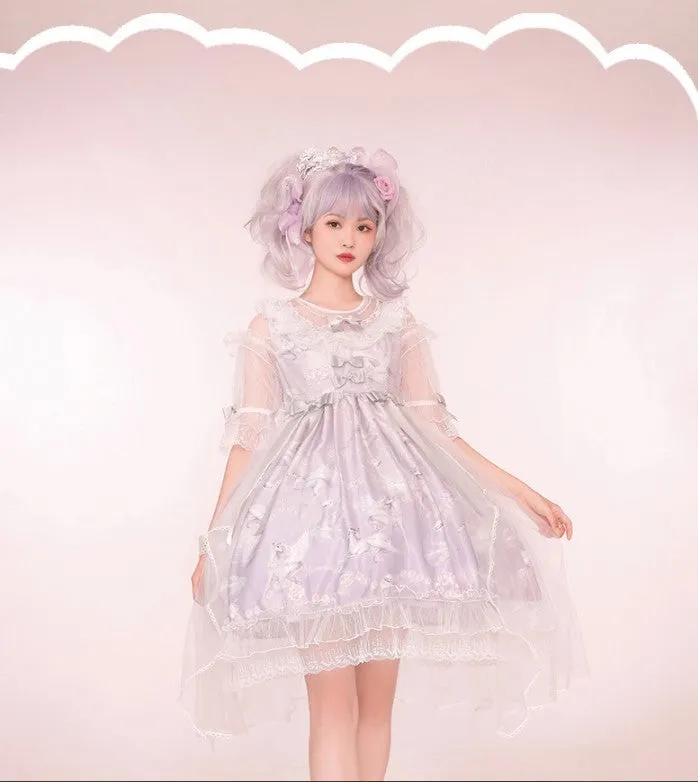 Confession Balloon~Unicorn~Sweet Lolita Dress and blouse Multicolors