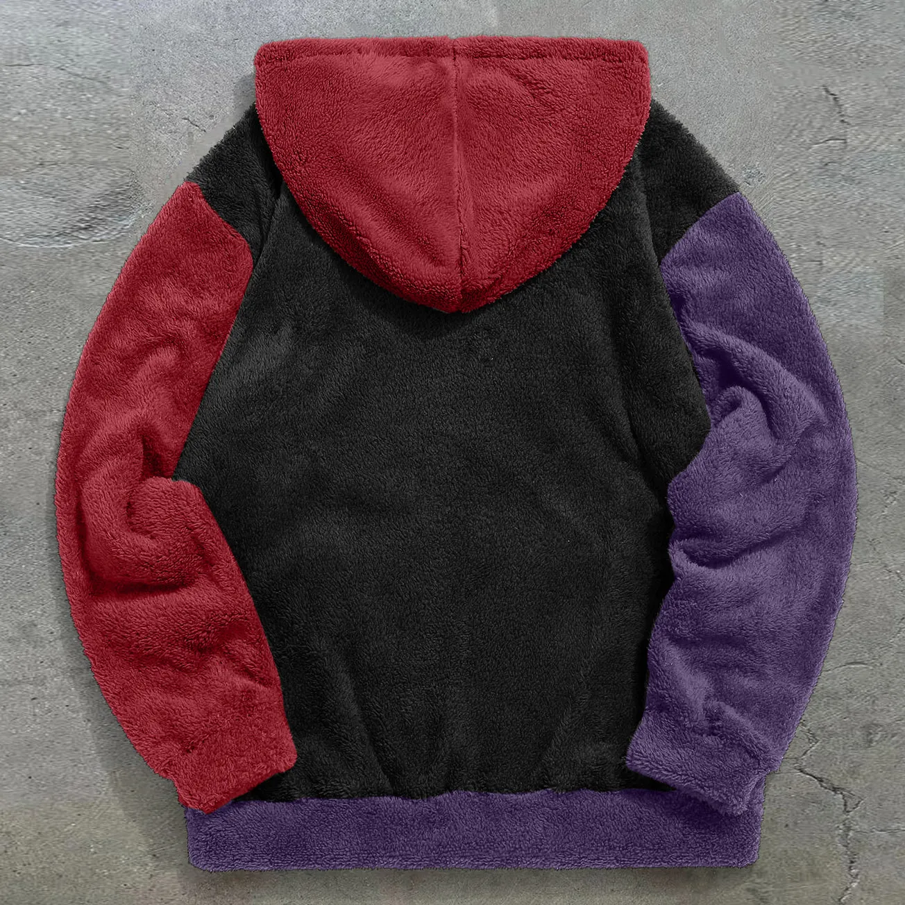 Contrast Naruto Casual Plush Hoodies