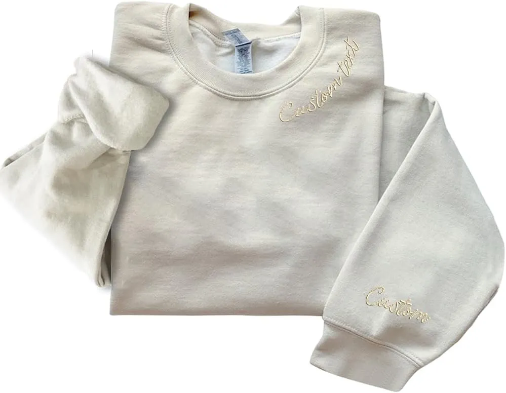 Custom Embroidered Sweatshirt For Women Men, Custom Sweatshirt Design Your Own, Embroidered Sweatshirt For Women Men, Christmas Sweatshirt