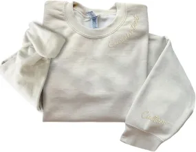 Custom Embroidered Sweatshirt For Women Men, Custom Sweatshirt Design Your Own, Embroidered Sweatshirt For Women Men, Christmas Sweatshirt