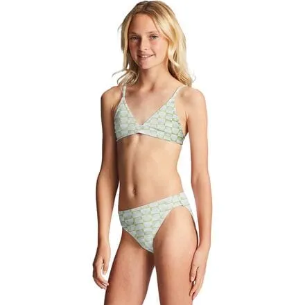 Daze All Day Striped Triathlon Bikini Set - Billabong Girls - Moss Meadow