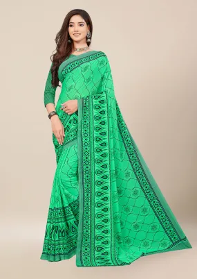 Elegant Printed Reniel Saree For Women