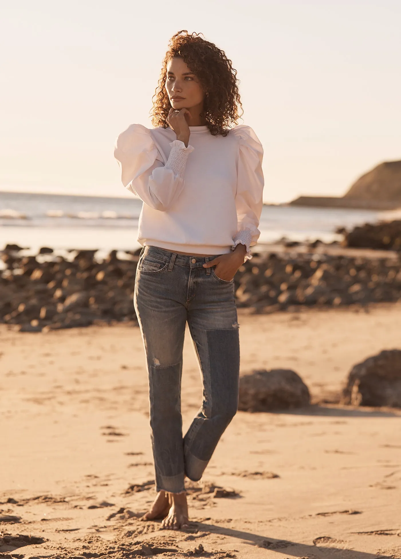 ESTELLE PUFF SLEEVE SWEATSHIRT