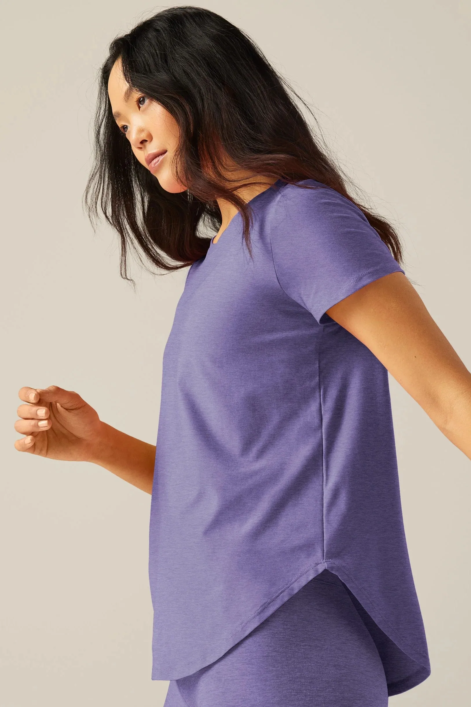 Featherweight Spacedye On The Down Low Tee - Indigo